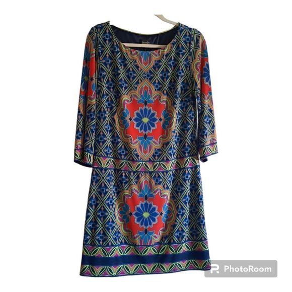 Laundry by Shelli Segal Floral Mandela Dress - Picture 1 of 3